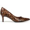 imageNaturalizer Womens Everly Pointed Toe Low Heel Stiletto PumpAnimal Print Cheetah Patent