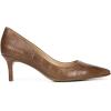 imageNaturalizer Womens Everly Pointed Toe Low Heel Stiletto PumpBanana Bread Brown Croc Leather