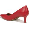 imageNaturalizer Womens Everly Pointed Toe Low Heel Stiletto PumpCrantini Red Leather
