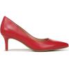imageNaturalizer Womens Everly Pointed Toe Low Heel Stiletto PumpCrantini Red Leather