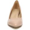 imageNaturalizer Womens Everly Pointed Toe Low Heel Stiletto PumpCreme Brulee Beige Leather