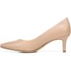 imageNaturalizer Womens Everly Pointed Toe Low Heel Stiletto PumpCreme Brulee Beige Leather