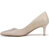 imageNaturalizer Womens Everly Pointed Toe Low Heel Stiletto PumpCremosa Tan Leather