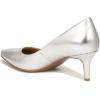 imageNaturalizer Womens Everly Pointed Toe Low Heel Stiletto PumpSilver Leather