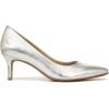 imageNaturalizer Womens Everly Pointed Toe Low Heel Stiletto PumpSilver Leather