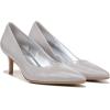 imageNaturalizer Womens Everly Pointed Toe Low Heel Stiletto PumpStone Grey Leather