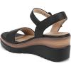 imageNaturalizer Womens Graciela Wedge SandalBlack Smooth