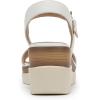 imageNaturalizer Womens Graciela Wedge SandalWhite Smooth