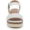 imageNaturalizer Womens Graciela Wedge SandalWhite Smooth