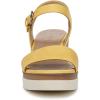 imageNaturalizer Womens Graciela Wedge SandalYellow Smooth