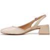 imageNaturalizer Womens Jayla Low Heel Slingback Dress ShoeBeige Woven Fabric