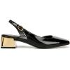 imageNaturalizer Womens Jayla Low Heel Slingback Dress ShoeBlack Faux Leather