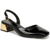 imageNaturalizer Womens Jayla Low Heel Slingback Dress ShoeBlack Faux Leather