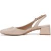 imageNaturalizer Womens Jayla Low Heel Slingback Dress ShoeSand Textured Metallic