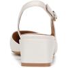 imageNaturalizer Womens Jayla Low Heel Slingback Dress ShoeWarm White Leather