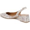 imageNaturalizer Womens Jayla Low Heel Slingback Dress ShoeWhite Snake Pattern Leather
