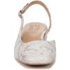 imageNaturalizer Womens Jayla Low Heel Slingback Dress ShoeWhite Snake Pattern Leather