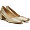 imageNaturalizer Womens Karina Low Block Heel Square Toe PumpChampagne Gold Leather
