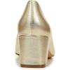 imageNaturalizer Womens Karina Low Block Heel Square Toe PumpChampagne Gold Leather