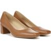 imageNaturalizer Womens Karina Low Block Heel Square Toe PumpEnglish Tea Brown Leather
