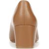 imageNaturalizer Womens Karina Low Block Heel Square Toe PumpEnglish Tea Brown Leather