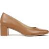 imageNaturalizer Womens Karina Low Block Heel Square Toe PumpEnglish Tea Brown Leather
