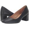 imageNaturalizer Womens Karina Low Block Heel Square Toe PumpFrench Navy Leather