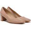 imageNaturalizer Womens Karina Low Block Heel Square Toe PumpGingersnap Brown Leather