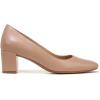 imageNaturalizer Womens Karina Low Block Heel Square Toe PumpGingersnap Brown Leather