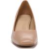 imageNaturalizer Womens Karina Low Block Heel Square Toe PumpGingersnap Brown Leather