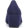 imageNaturalizer Womens Karina Low Block Heel Square Toe PumpHaven Dark Blue Suede
