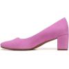 imageNaturalizer Womens Karina Low Block Heel Square Toe PumpWildrose Pink Suede