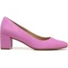 imageNaturalizer Womens Karina Low Block Heel Square Toe PumpWildrose Pink Suede