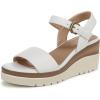 imageNaturalizer Womens Graciela Wedge SandalWhite Smooth
