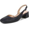 imageNaturalizer Womens Jayla Low Heel Slingback Dress ShoeIstmo Navy Suede