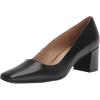 imageNaturalizer Womens Karina Low Block Heel Square Toe PumpBlack Leather