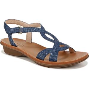 imageNaturalizer Soul Womens Solo Strappy Flat SandalBlue Textured Fabric