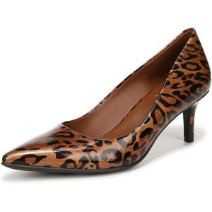 imageNaturalizer Womens Everly Pointed Toe Low Heel Stiletto PumpAnimal Print Cheetah Patent