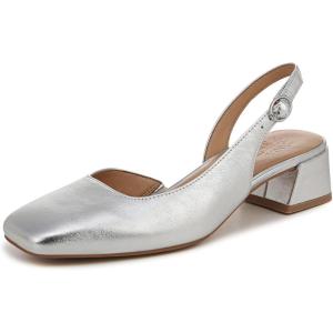 imageNaturalizer Womens Jayla Low Heel Slingback Dress ShoeSilver Metallic