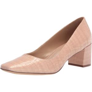 imageNaturalizer Womens Karina Low Block Heel Square Toe PumpAlmond Crocco
