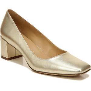 imageNaturalizer Womens Karina Low Block Heel Square Toe PumpChampagne Gold Leather