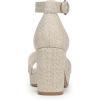 imageNaturalizer Womens Pearlyn Heeled SandalEggshell Beige Raffia