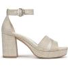 imageNaturalizer Womens Pearlyn Heeled SandalEggshell Beige Raffia