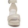 imageNaturalizer Womens Pearlyn Heeled SandalEggshell Beige Raffia