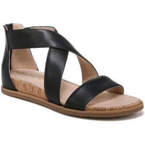 imageNaturalizer Soul Womens Cindi Strappy Flat SandalBlack Smooth Synthetic