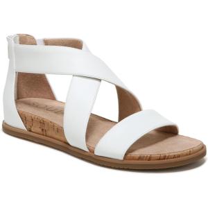 imageNaturalizer Soul Womens Cindi Strappy Flat SandalWhite Synthetic
