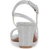 imageNaturalizer Women Vanessa2 Rhinestone Embellished Strappy Heeled SandalSilver Metallic Fabric