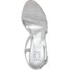 imageNaturalizer Women Vanessa2 Rhinestone Embellished Strappy Heeled SandalSilver Metallic Fabric