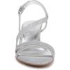 imageNaturalizer Women Vanessa2 Rhinestone Embellished Strappy Heeled SandalSilver Metallic Fabric