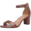 imageNaturalizer Womens Vera Ankle Strap Block Heel Dress SandalBrazil Nut